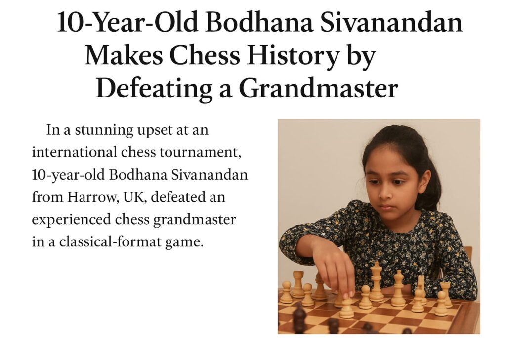 A 10-Year Old Girl Makes Chess History In UK